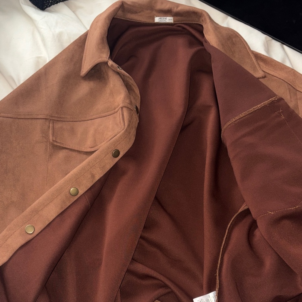 Ardene Brown Lightweight Shirt Jacket - Picture 4 of 5